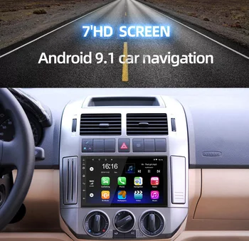 7 Palčni RDS Android 9.1 Multimedia HiFi, Video Predvajalnik, GPS Navigacijo, avtoradio, Predvajalnik, Wifi, BT Carplay Android AHD DVD