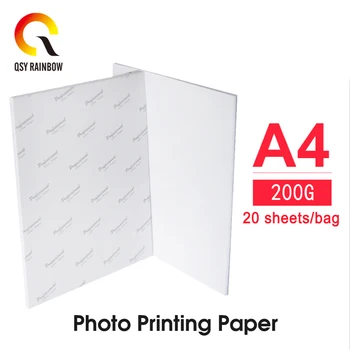 QSYRAINBOW A4 visoko sijajni Foto Papir za Tiskanje Stanja, Hladilnik Magneti Inkjet Magnet Sliko Mat Papir
