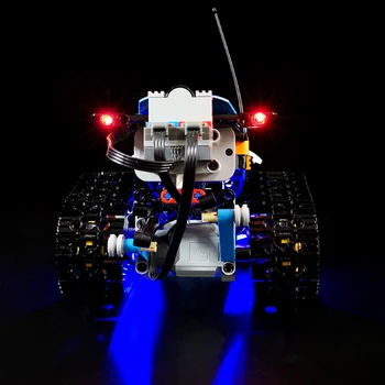 Gumb Baterija Napaja Razsvetljavo LED Komplet za Tehnika Daljinsko Stunt Racer 42095 (Samo LED Luči, Ne Blok Kit)