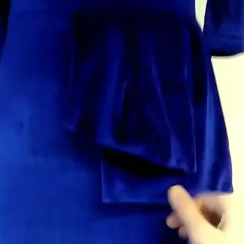 Royal Modra Morska Deklica Letnik Luksuzni Seksi Žensk Stranka Obleko Plus Velikost Dolgo Obleko Bodycon Svate Večer Maxi Obleke