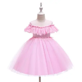 2020 Novih Otroške Obleke Za Dekleta Princesa Obleko Baby Obleko Čipke Otrok Poročno Obleko Novorojenčka 1. Rojstni dan Obleko 5 Let