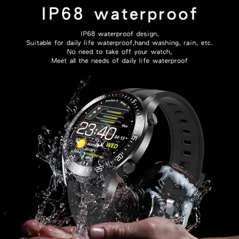 LIGE Novo IP68 vodotesen šport pametno gledati za iPhone moški ženske Fitnes watch Srčni utrip, krvni tlak Monitor informacije pokličite