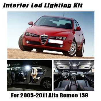 14 Žarnice Bele Canbus LED Notranjosti Branje Lahka Kit, Primerni Za Alfa Romeo 159 2005-2008 2009 2010 2011 Vrata Prtljažnik Škatle za Rokavice Lučka