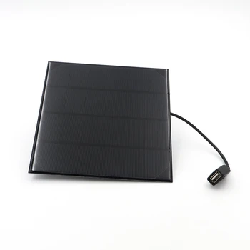 Sončne Celice 6V 4,5 W Polikristalni Solarni Panel Polnilnik DIY Solarno Polnjenje Baterije 30 cm kabel usb 5V USB izhod 6VDC