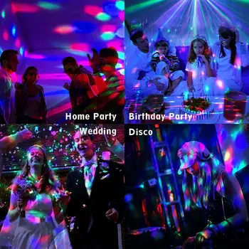 Nove stopnje Osvetlitev DJ Disco Krogla Zvok Vključen Laserski Projektor Učinek Lučka Lahka Glasba Božično zabavo, Poroko, Kažejo,