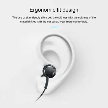 3,5 mm Žične Slušalke za V uho Z Žično Mikrofon Nadzor Glasnosti Slušalke Stereo Šport Čepkov za Samsung Galaxy S9 S10 S8 S7
