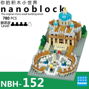 NanoBlock NBH -152 vatikanu 780 Kosov gradniki Znamenitosti, Da Vidite, Serija Mest Model Kompleti Smešno Ustvarjalne Igrače Za Otroke