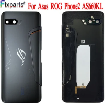 Novo Za Asus ROG phone2 ZS660KL Pokrovček za Baterijo Nazaj Steklena Zadnja Vrata Stanovanja Primeru Za ASUS ZS660KL I001DA I001DE Nazaj baterije