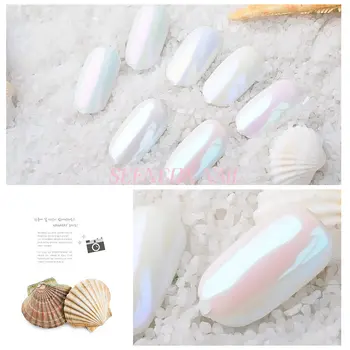 Vroče prodajo Japonski nail art plating Čarobno Ogledalo Bleščice v prahu Sparkly 3D shell v prahu Nail Art Bleščice Chrome v Prahu prah