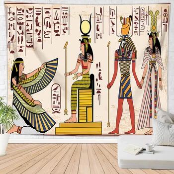Stari egipčanski dekor tapiserija, stenske preproge padec ladijskega prometa doma domu steno decoracion egipcia zidana