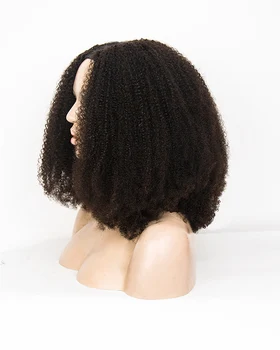 250% densité Afro crépus bouclés U partie perruques perruques de cheveux humains pour les femmes noires 4B 4C Upart