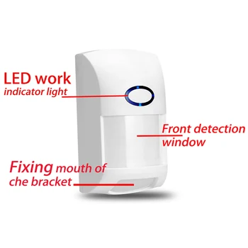 Smart življenje brezžični anti-pet infrardeči detektor gibanja senzor zaznavanja gibanja RF gostiteljice 433mhz home security alarmni sistem za dom