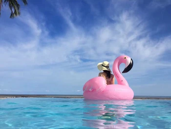 Velikan Napihljivi Flamingo 60 Cm Samorog Bazenu Plava Cev Splav Plavalni Obroč Krog Vodni Postelji Boia Piscina Odrasle Osebe Igrače