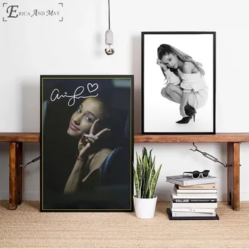 Ariana Grande Portretne Fotografije, Platno Natisnjeni Slikarstvo Stenske Slike Doma Dekor Plakatov In Fotografij Umetnosti Za Dnevna Soba Dekoracijo