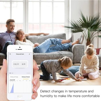 Tuya Smart ZigBee Smart Temperature In Vlažnosti Tipalo Baterijsko Varnosti Z Tuya Smart Življenje App Alexa Googlova Domača Stran