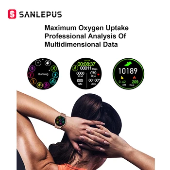 2020 SANLEPUS Pametno Gledati Šport Srčnega utripa Nepremočljiva Fitnes Zapestnica Moški Ženske Smartwatch Za Android iOS Apple Xiaomi