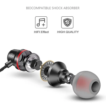 Rehimm V Uho Žične Slušalke TIPA C Stereo Šport, Glasba Telefonske Slušalke Slušalke za Xiaomi Huawei z MIC WIRE-Control