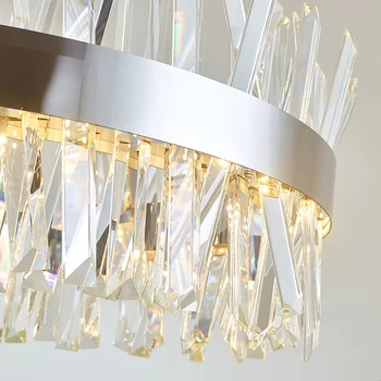 2020 Sodobne K9 Kristalno stropni lestenec za dnevno Sobo, spalnica led dekor Oblikovalec Luxury Gold/ Chrome razsvetljave v zaprtih prostorih