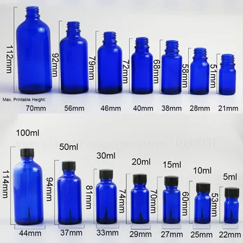 20X Prazno lak Steklenico s Čopičem 5ml 10 ml 15ml 30 ml 50 ml 100 ml Modra Zelena lak Posodo Steklenice Ličila Cev