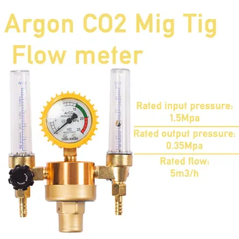 Argon Tlaka CO2 Reduktorjem Mig Tig Merilnik Pretoka regulacijskega Ventila, Regulator Varjenje Vara Dvojno Backpurge