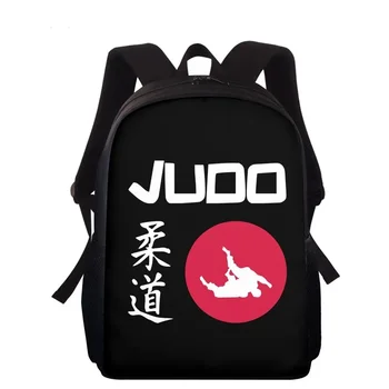 Kul Najstnica Fantje Nahrbtnik Judo/Aikido Natisnjeni 13inch šolska torba za Otroke Študentskih borilnih veščin, Knjige, Torbe Black Mochila Infantil