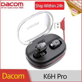 Dacom K6H Pro TWS Bluetooth Slušalke Brezžične Stereo Čepkov Skrije USB Kabel za Polnjenje, Dolgo Pripravljenosti Obeh Kitajski in angleški