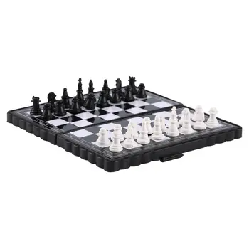 1set Mini Šah Zložljiva Magnetni Plastičnih Šahovnici Igre Prenosni Otrok Igrača