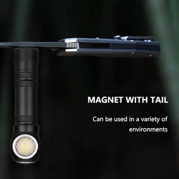 Novo XHP50 Multi-funkcijo Pero Posnetek Bele Delo Svetlobe, Svetilko lahko kot žaromet, Sprednji baterijska Svetilka z Vgrajeno Baterijo z glavo pasu