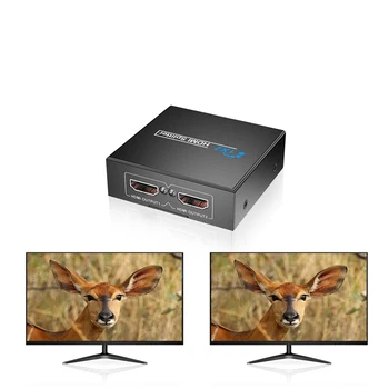HDMI Splitter 1X2 1080P HD Video z Sn Podporo 3D HDMI1X2 Preklopnik za HDTV, STB, DVD in Projektor(EU VTIČ)