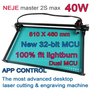 2021 NEJE Master 2S Max 40W CNC Strokovnih High Power Lasersko Rezanje in Graviranje Stroj Lightburn Bluetooth App Nadzor