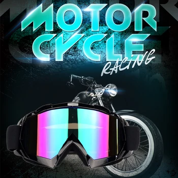Motokros Očala Vetroloma Sandproof za motorna kolesa In Športne BLACK Igra Očala par moto