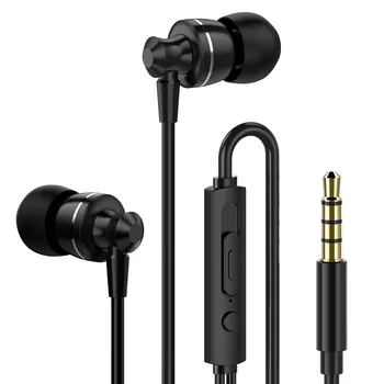 Slušalke za v Uho Za Xiaomi Slušalke Za Telefon Stereo Bas Slušalke Kovinski Žične Slušalke Hi-fi Slušalke, Mikrofon za Samsung
