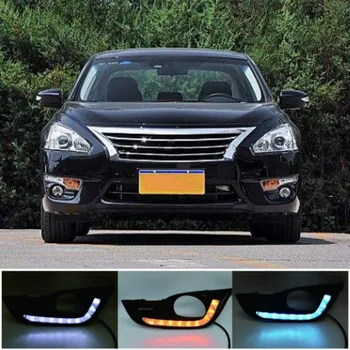 2Pcs Avto LED Dnevnih Luči za Nissan Altima Teana 2013 DRL Sprednji Odbijač Vožnje Vključite Opozorilne Luči Daylgiht
