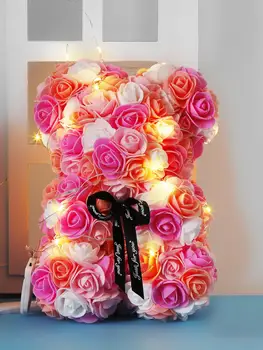 25/40 cm undefined Rose Nosi Srce Umetne cvetne Rose Teddy Ženske Valentine ' s Wedding Božično Darilo za Rojstni dan Doma Dekor
