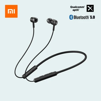 Original Xiaomi Bluetooth Slušalke Vrstico Brezplačne Športne Nepremočljiva Neckband aptX Prilagodljiva Vrsta-C Bluetooth 5.0 Mi Slušalke Darilo