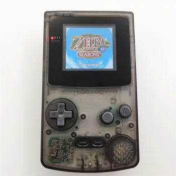 Jasno Črno Prenovljen Za Game Boy Konzola Za GBC Konzolo Z Osvetlitvijo od zadaj Osvetljen LCD Mod Konzolo In Igra Kartice