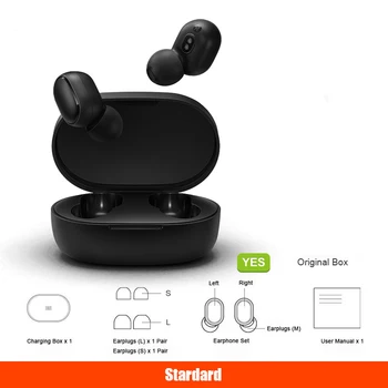 Xiaomi Redmi AirDots 2 vs AirDots s Brezžična tehnologija Bluetooth 5.0 Polnjenje Slušalke za V Uho Stereo Bas Slušalke Stavko Brezžični Čepkov