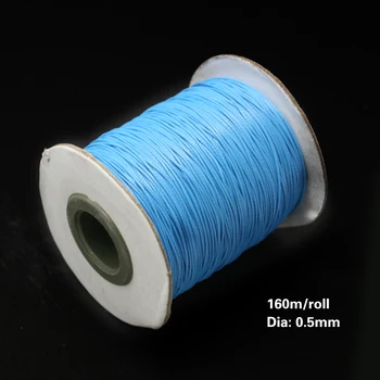 0,5 mm 160 m/roll premer resnično krog Južna Koreja vosek skladu vosek nakit kabel DIY dodatki