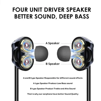 Tourya S7 Brezžične Slušalke Bluetooth 5.0 Slušalke Športne Slušalke 30H Čas predvajanja Štiri Pogon Slušalke Neckband za Telefon Šport