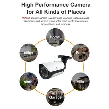 Pripaso 4K Ultra HD, 8MP AHD Bullet Varnostne Kamere Cam Nepremočljiva CCTV Nadzor IR Nočno Vizijo Camara Za Zunanjo Domov Jjeza