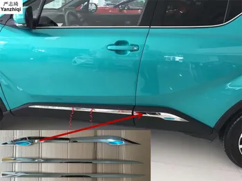 Iz nerjavečega Jekla 4pcs/veliko karoserije Vrata Strani Modeliranje Trim Obroč Za Toyota C-HR CHR 2016 2017 2018 Avto Dodatki Styling