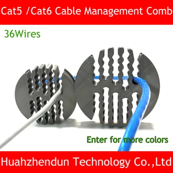 36holes Kategorije 5 / Cat5E / Category6 Kabel Orodja za Upravljanje-Kabel Določitvi Organizator Omrežni kabel Nove 20mm Za Usmerjevalnik Računalnik