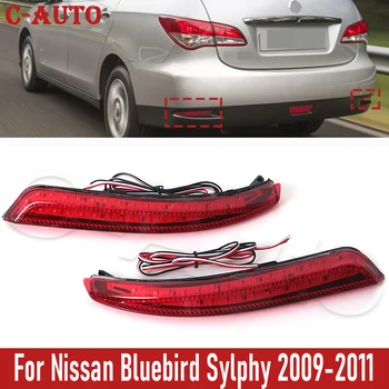 Avto Reflektor LED Stop Zavorna Luč za Meglo Lučka Dnevne luči Za Nissan Almera Bluebird Sylphy Backup Rep Odbijača 2006-