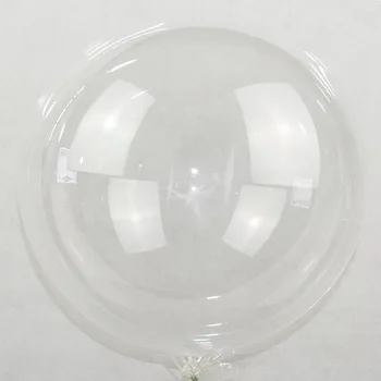 1Set svetlobna led balon Pregleden bobo balone z LED Luči, poroka, Rojstni dan Dekoracijo Helij Svetlobe Balon Kroglice