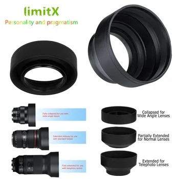 LimitX Tulipanov Cvet Objektiv Kapuco za Panasonic Lumix DMC-FZ300 DMC-FZ330 FZ300 FZ330 Digitalni Fotoaparat