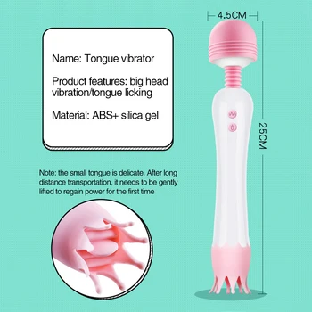 Ustni Klitoris Vibratorji za Ženske AV Čarobno Palico Vibrator Massager Lizanje Jezika G-spot Klitorisa Massager Dildo, Vibrator Seks Igrače
