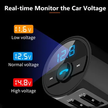 3.6 Hitri Polnilnik USB Bluetooth Car Kit, FM Modulator Audio Mp3 Predvajalnik Za VW Passat B6 B8 B5 B7 Golf 4 6 MK7 MK6 CC
