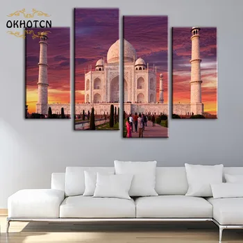 Taj Mahal Wall Art Plakat Hd Tiskanja Platno Slikarstvo Spalnica Postelji Dnevna Soba Dekor Modularni Sliko Sodobne Dom Dekoracija
