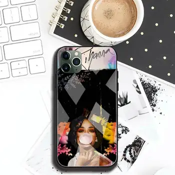 Kajenje dekle Rihanna Drake Telefon Primeru Kaljeno Steklo Za iPhone 12 max pro mini 11 XR Pro XS MAX 8 X 7 6S 6 Plus SE 2020 primeru