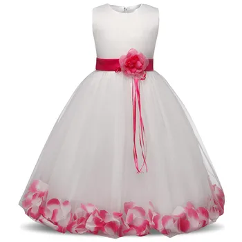 Elegantno Cvet Dekle Obleko Za Praznik Stranko Poroko Til Obleke Za Dekleta Chlidren je Kostum Najstnik Cvetlični Prom Obleke Za 10T